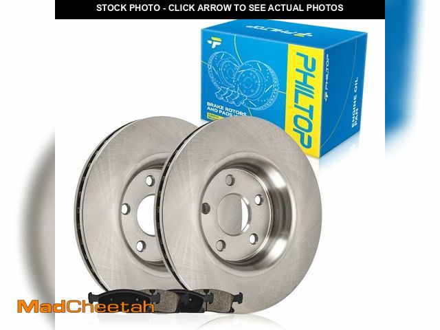 Lot 74-12786244 - PHILTOP 53064+D1629 Front Disc Brake Rotor and Ceramic Brake Pad Set Kit For Grand Cherokee 2011-202...
