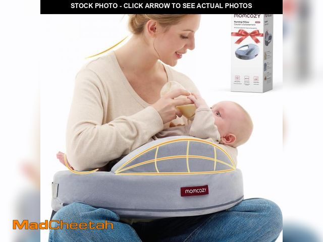 Lot 74-12118326 - Momcozy Exclusive Memory Foam Nursing Pillow - Pioneering Safety Fence-Plus Size Breastfeeding Pillo...