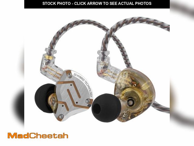Lot 74-14299202 - Linsoul KZ ZS10 Pro, 4BA+1DD 5 Driver in Ear Monitor, HiFi Wired Earbuds, Gaming Earbuds, Hybrid IEM...