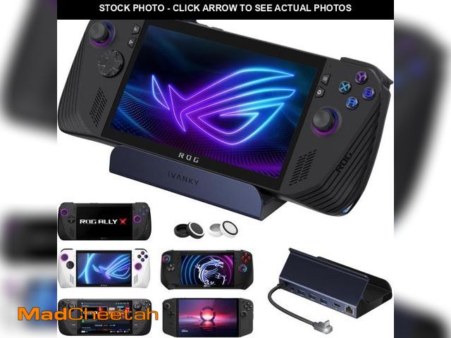 Lot 74-12308288 - iVANKY 8-in-1 Docking Station 4K@144Hz for ASUS ROG Ally X/Valve Steam Deck OLED/Lenovo Legion Go S/...