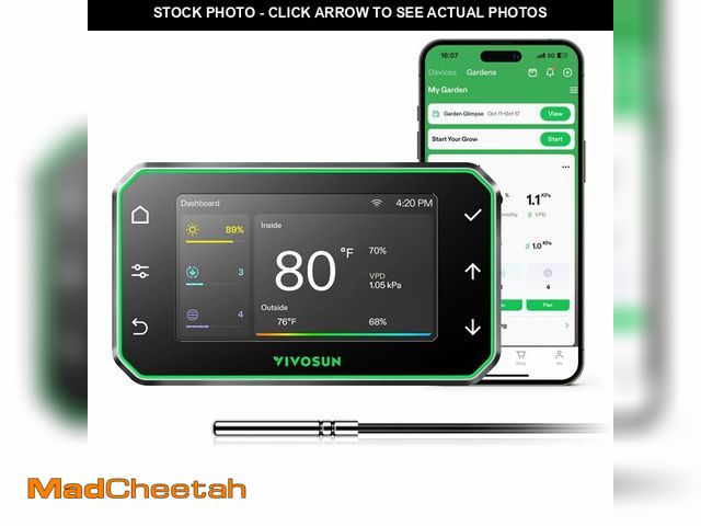 Lot 74-12707148 - VIVOSUN GrowHub Controller E42A+ for Grow Tent, Smart Environmental WiFi-Controller with Temperature...