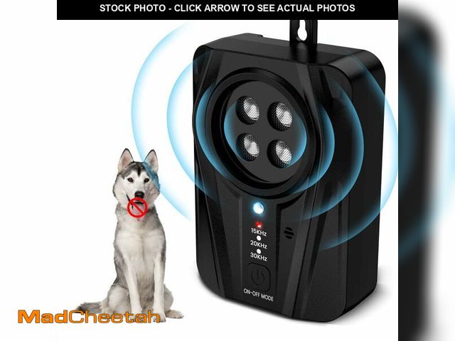 Lot 74-13547560 - Queenmew Dog Bark Deterrent Devices, Automatic Anti Barking Device with 4 Ultrasonic Transmitters Lo...