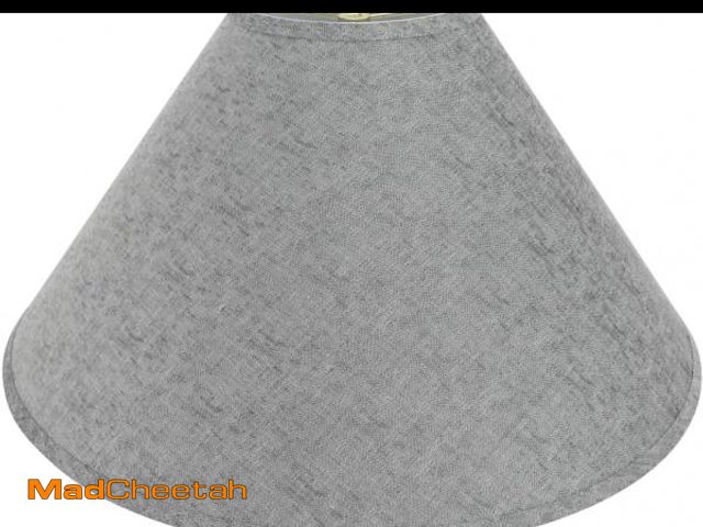 Lot 74-12509917 - Aspen Creative 32592A, Transitional Hardback Empire Shaped Spider Construction Lamp Shade in Grey, 2...