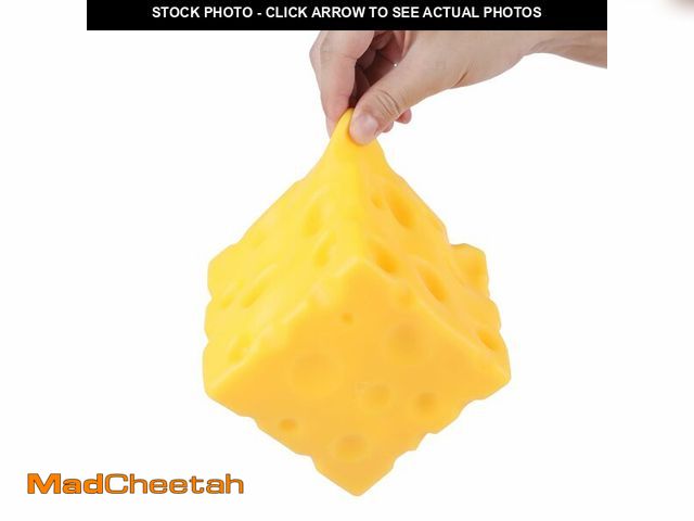 Lot 74-12707286 - WAYFENGLI Jumbo Cheese Squishy Toy Ã¢â¬â Extra Large Stress Relief Squeeze Block, Slow Rising Fid...