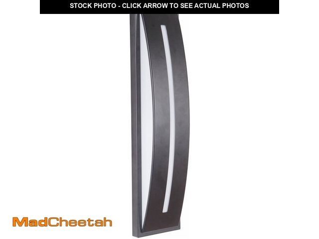 Lot 74-12895454 - Craftmade Z9402-MN-LED Luna Outdoor LED Wall Mount Sconce Lighting, 1-Light, 13 Watts, Midnight (4"W...