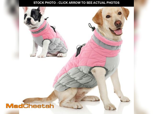 Lot 74-12969310 - AOFITEE Dog Coat, Warm Dog Winter Coat for Small Dogs, Reflective Turtleneck Dogs Jacket with Harnes...