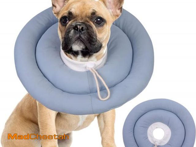 Lot 74-11551520 - IDOMIK Dog Recovery Collar, Waterproof Soft Dog Cone After Surgery, Comfy Protective Elizabethan Col...