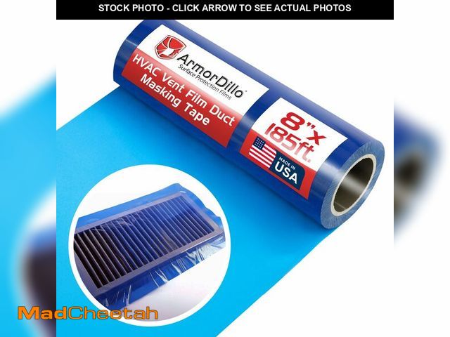 Lot 74-12838540 - ArmorDillo Vent Film Duct Masking Tape - Temporary Register Sealing Tape for Air Ducts, Vents &amp; ...