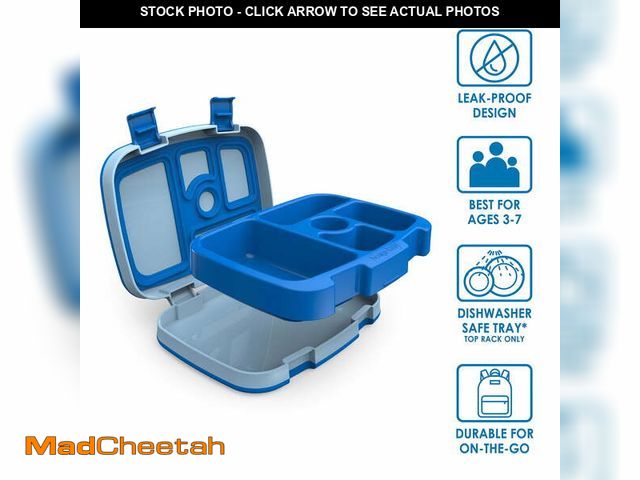 Lot 74-12686712 - Bentgo Leak-Proof 5-Compartment Bento-Style Lunch Box, Kids, Blue - UNUSED