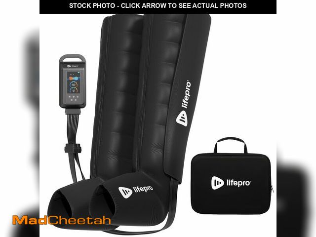 Lot 74-13522456 - LifePro Air Compression Recovery System with Heat ÃÂ¢Ã¢âÂ¬Ã¢â¬Å 8-Chamber AXIS Full Leg Massage...