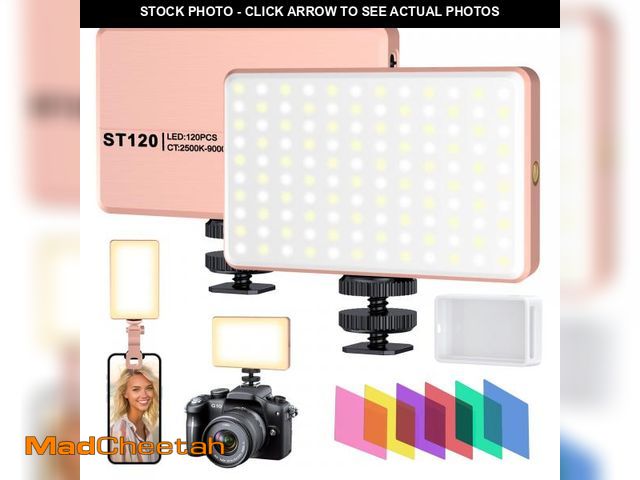 Lot 74-12050774 - Meixitoy 120 LED Phone Light, 5000Mah Rechargeable Selfie Light for iPhone/iPad/Phone/Camera, Clip V...
