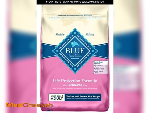 Lot 74-12523245 - Blue Buffalo Life Protection Formula Adult Small Breed Dry Dog Food, Supports High Energy Needs, Mad...
