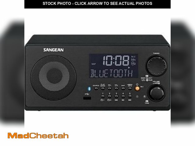 Lot 74-13629791 - Sangean WR-22BK Digital Radio, AM/FM with Bluetooth, USB, Black - UNUSED