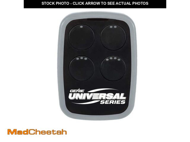 Lot 74-14357462 - Genie Universal 4 Button Garage Door Opener Remote - Universal Replacement For Nearly All Garage Doo...