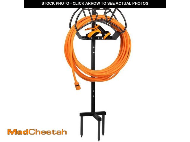 Lot 74-14344433 - WaLensee Garden Hose Stand Steel Hose Storage Freestanding Garden Hose Holder with Layer of Storage ...