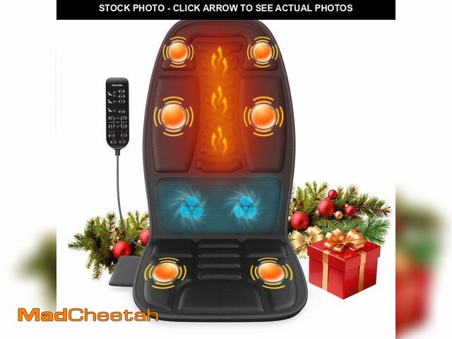 Lot 74-13623446 - comrelax Back Massager with Heat, Cooling Back Massager for Chair, Chair Massager for Full Body Mass...