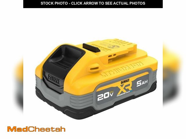 Lot 74-12699906 - DEWALT 20V MAX XR POWERSTACK 5 Ah Lithium Ion Battery (DCBP520) - USED