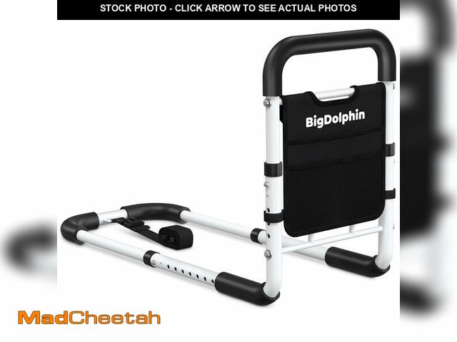 Lot 74-13958489 - BigDolphin Bed Rails for Elderly Adults Safety - ASTM Approved Adjustable Bed Cane with Non-Slip Erg...
