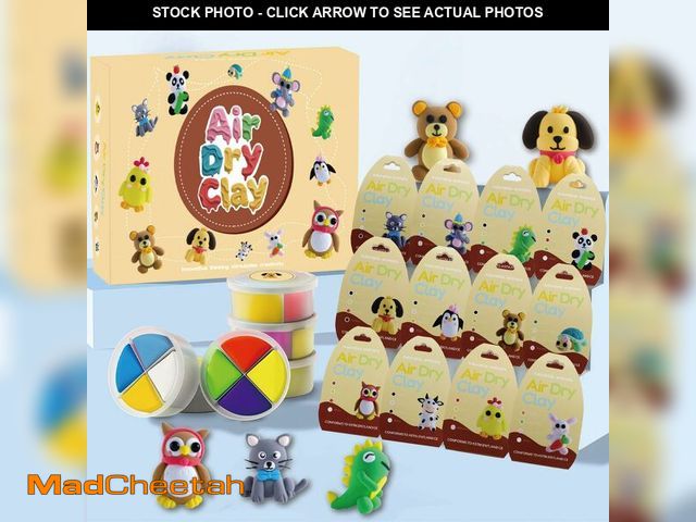 Lot 74-13711849 - Air Dry Clay Kit for Kids - Animal Themed,12 Animals DIY Molding Clay Art Crafts Set for Kids Girls ...