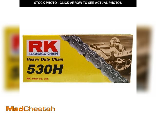 Lot 74-14152367 - RK Racing Chain M530HD-110 (530 Series) Steel 110 Link Standard Non O-Ring Chain with Connecting Lin...