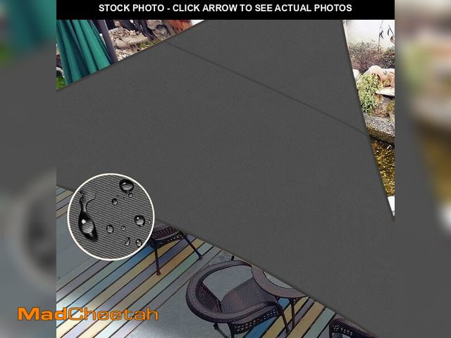 Lot 74-14269641 - LOVE STORY Waterproof 12' x 12' x 12' Triangle Dark Grey Sun Shade Sail Cannoy UV Resistant for Outd...