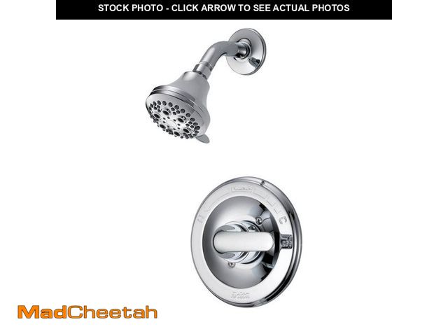 Lot 74-13001556 - Delta Classic Single-Handle 5-Spray Shower Faucet with Stops in Chrome (Valve Included) - UNUSED