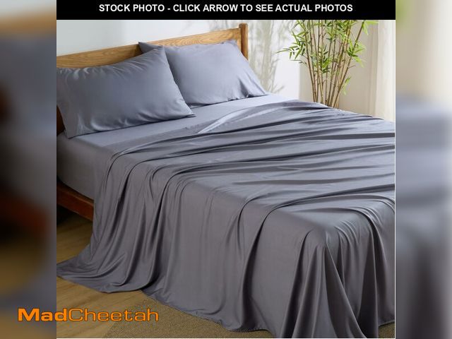 Lot 74-14294977 - Bedsure Cooling Sheets for Full Size Bed, Viscose Derived from Bamboo, Deep Pocket up to 16", Breath...