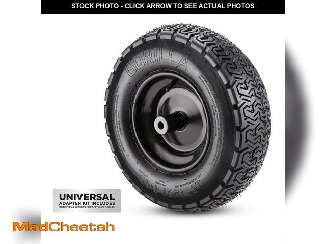 Lot 74-14285974 - Gorilla 16 in. Turf Universal Wheelbarrow Tire - USED