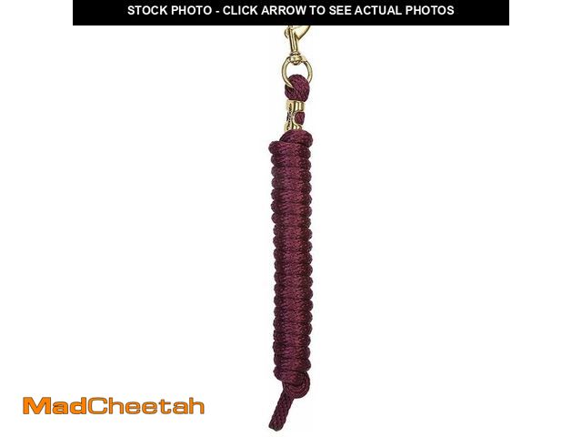 Lot 74-14349141 - Weaver Leather Poly Lead Rope, Burgundy, 5/8 x 10' - UNUSED