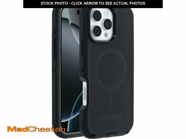 Lot 74-14212117 - OtterBox iPhone 16 Pro Max Defender Series Case - Black (Single Unit Ships in polybag) - USED