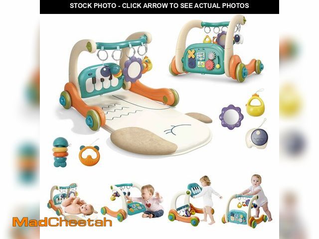 Lot 74-14205347 - 3 in 1 Baby Activity Gym Center, Tummy Time Play Mat Gym, Baby Push Walker, Kick and Play Piano with...