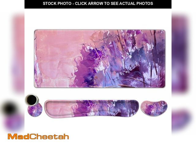 Lot 74-14146578 - DINKY Keyboard Mouse Pad Set, Large Gaming Mousepad + Memory Foam Ergonomic Keyboard Wrist Rest Supp...