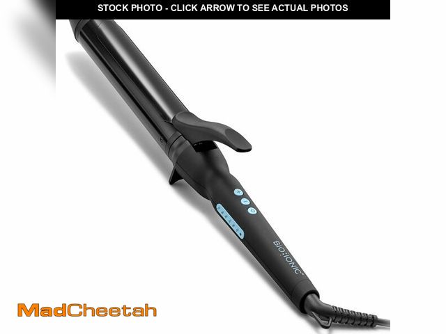 Lot 74-13800822 - Bio Ionic Long Barrel Styler, 1.5" Curling Iron with Moisture Heat Technology &amp; NanoIonic MX, Ve...