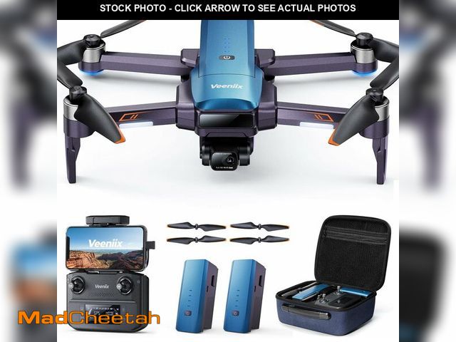 Lot 74-10908515 - Veeniix V11 Drones with Camera for Adults 4K, 70Min Long Flight Time, Gimbal &amp; EIS 4K/30FPS Prof...