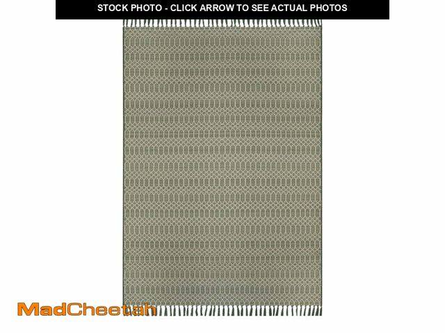 Lot 74-12884603 - Better Homes &amp; Gardens 5âx7â Green Tassel Outdoor Rug - UNUSED