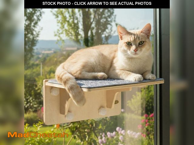 Lot 74-14271100 - Pecute 2-in-1 Cat Window Perch &amp; Wall Shelves, Cat Hammock Window 16"x10" - USED