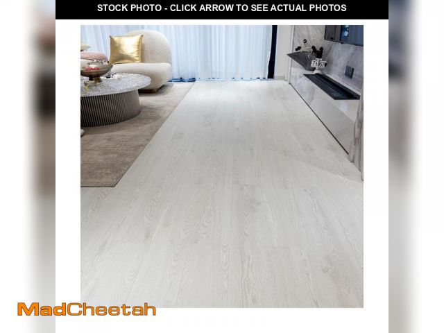 Lot 74-12162512 - FLOREXP Vinyl Flooring - Lino Flooring with White Oak Wood Grain Effect,Peel and Stick Floor Tiles,1...