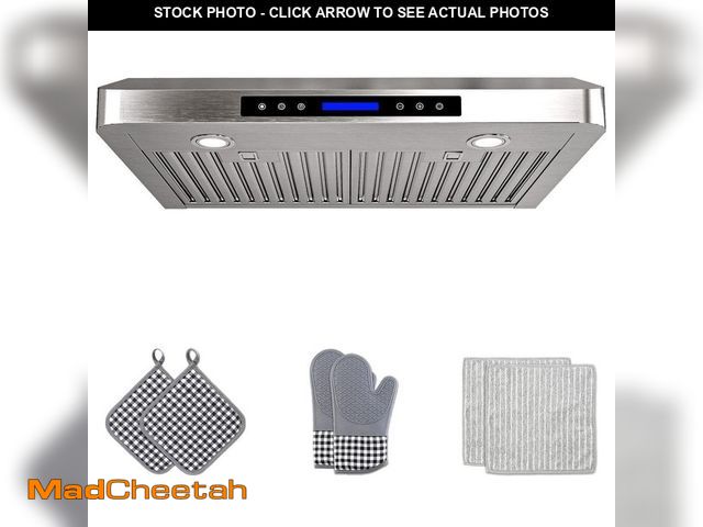 Lot 74-14344669 - INATECK 30 in. 900 CFM Ducted Under Cabinet Range Hood with 3-Venting Options, Remote, Touch Control...