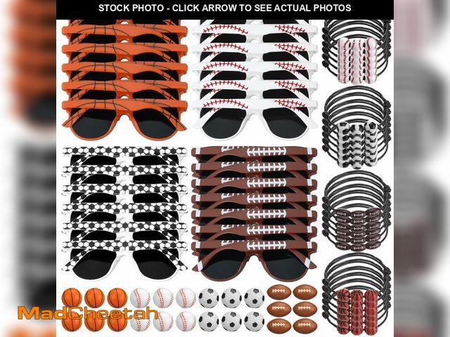 Lot 74-14385794 - Teyva Daily 72 Pcs Sportball Party Favors Bulk Serve 24, Sport Glasses Sportball Stress Balls Bracel...