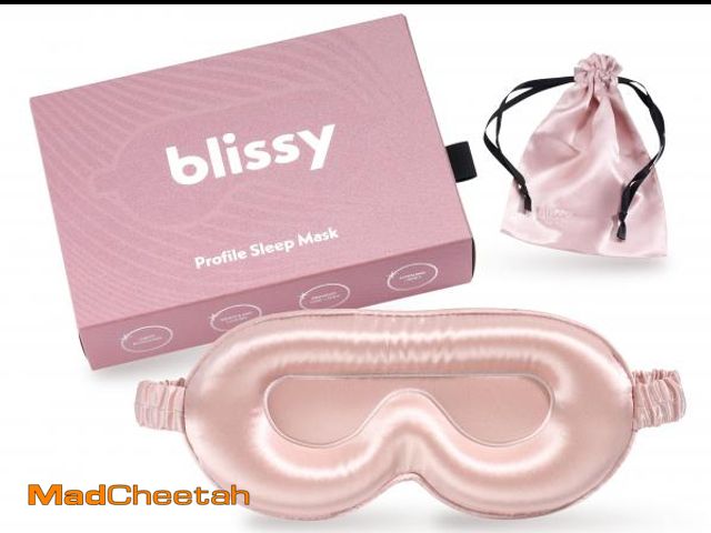 Lot 74-12304250 - Blissy Silk Sleep Mask Profile - 100% Pure Mulberry Silk 22 Momme 6A Fibers Silk Eye Sleeping Mask f...