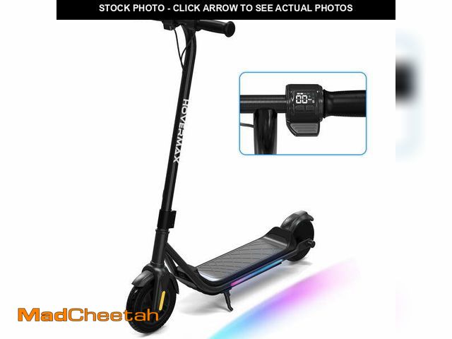 Lot 74-13044273 - HOVERMAX Kids Electric Scooter - Ages 6-12, 10mph, 9.3mi Range w/ 7-Color Lights &amp; 7" Tires - UN...