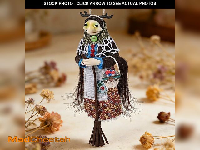 Lot 74-14049646 - Kitchen Witch Doll, Unique Tradition Kitchen Witch Doll for Good Luck, Handmade Kitchen Witches Hang...