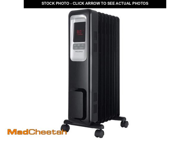 Lot 74-13795664 - Pelonis 1,500-Watt Digital Electric Oil-Filled Radiant Portable Space Heater - USED