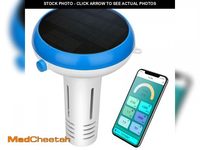 Lot 74-12053472 - YINMIK pH Chlorine Monitor Digital Salt Meter for Saltwater Pool WiFi Pool Water Quality Tester with...