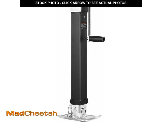 Lot 74-14251361 - VEVOR 8000lbs Heavy-Duty Square Direct Weld on RV Jack, 15-1/4 Inches Lift, Adjustable Drop Leg, for...