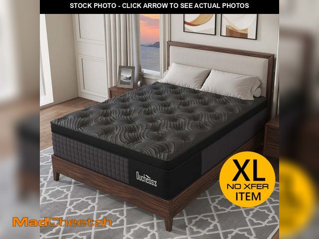 Lot 74-14435431 - Duchessz Queen Mattress 12 inch Gel Memory Foam Pocket Innerspring Hybrid Mattress In a Box Medium F...