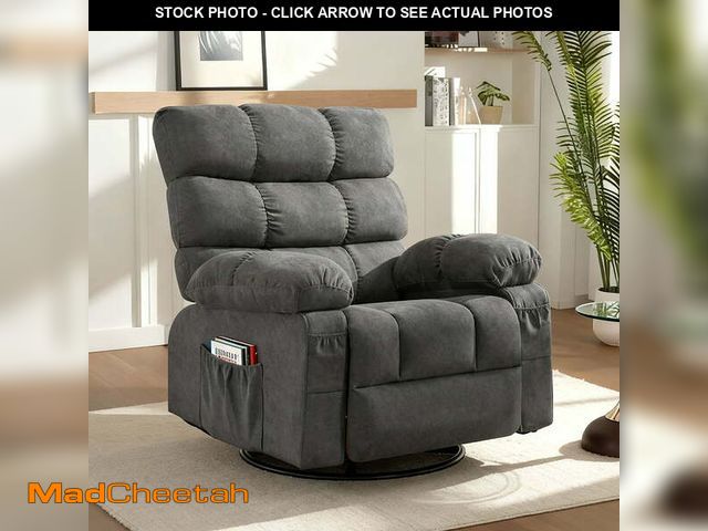 Lot 74-13640934 - JONPONY Swivel Rocker Recliner Chair, Ergonomic Lounge Chair for Living Room,Small Spaces with Rocki...