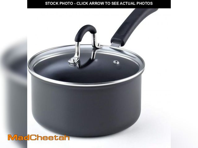 Lot 74-12325064 - Cook N Home Nonstick Saucepan Sauce Pot with Lid Professional Hard Anodized 2.5 Quart , Oven safe - ...