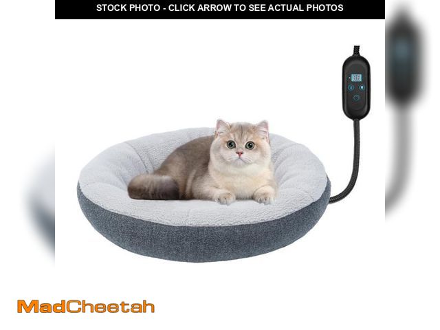 Lot 74-12304724 - CATISM Heated Cat Bed Indoor - Self Warming Cats Beds, Heating Cat Beds for Indoor Kitten or Small A...