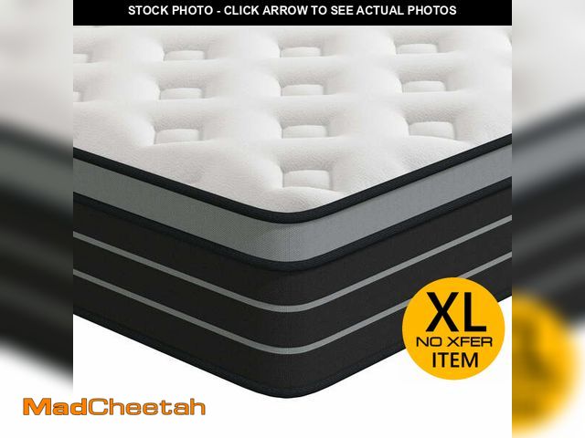 Lot 74-12800502 - Queen Mattress, 12 Inch Hybrid Innerspring Mattress for Pressure Relief, Motion Isolation, Medium Fi...